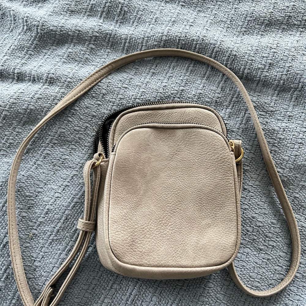 Elegant Cream Crossbody Bag